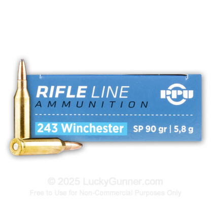 Large image of Bulk 243 Ammo For Sale - 90 gr SP - Prvi Partizan Ammo Online - 200 Rounds