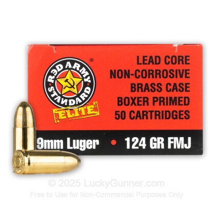 Image 1 of Red Army Standard 9mm Luger (9x19) Ammo