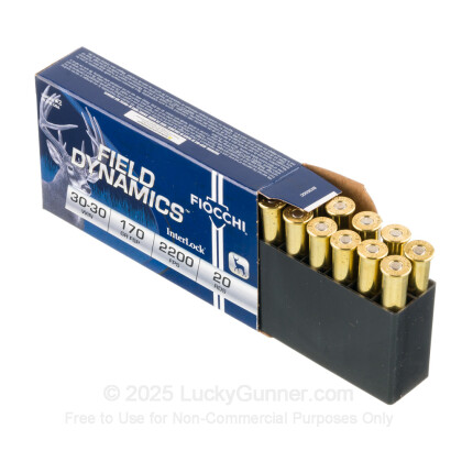 Large image of 30-30 Ammo For Sale - 170 gr FSP - Fiocchi - 20 Rounds