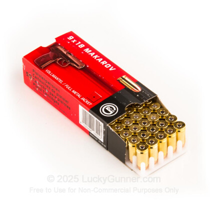 Large image of Bulk 9mm Makarov Ammo For Sale - 95 gr FMJ - GECO Ammunition For Sale - 1000 Rounds