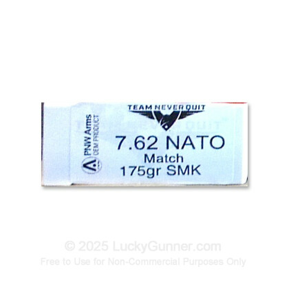 Image 1 of Team Never Quit .308 (7.62X51) Ammo