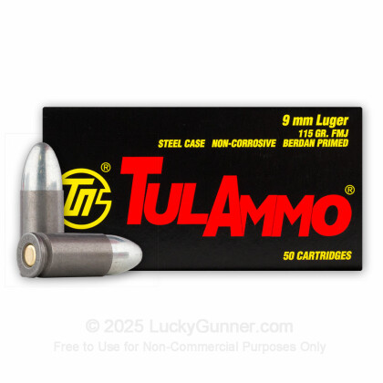 Image 1 of Tula Cartridge Works 9mm Luger (9x19) Ammo