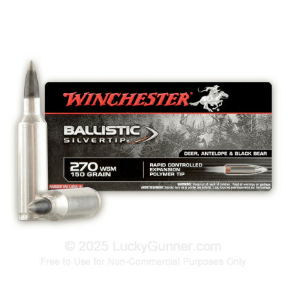 Image 2 of Winchester .270 Winchester Short Magnum Ammo