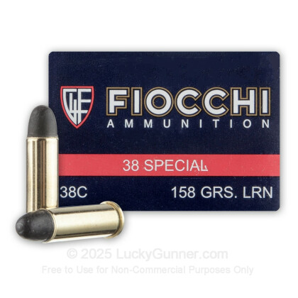 Large image of Bulk 38 Special Ammo For Sale - 158 gr LRN Ammunition by Fiocchi In Stock - 1000 Rounds