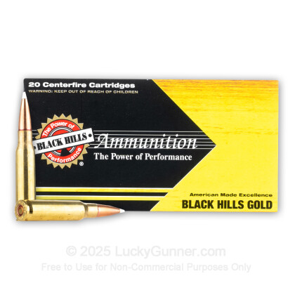 Large image of Premium 308 Ammo For Sale - 152 Grain Dual Performance Ammunition in Stock by Black Hills Gold - 20 Rounds