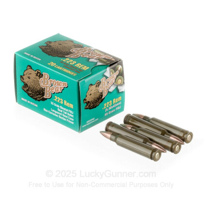 Image 3 of Brown Bear .223 Remington Ammo