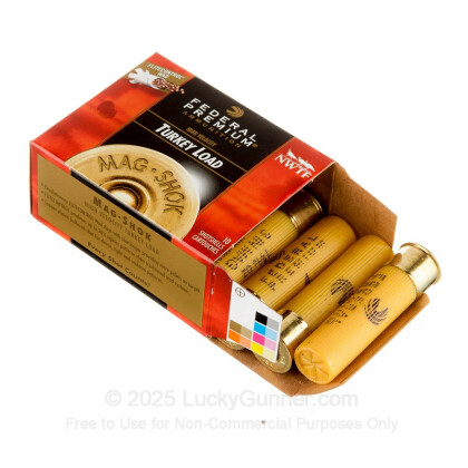 Large image of Premium 20 Gauge Ammo For Sale - 3" 1-5/16 oz. #4 Shot Ammunition in Stock by Federal Mag-Shok Turkey Load - 10 Rounds