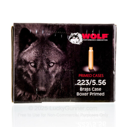 Large image of Cheap 223 Rem Casings For Sale - Casings in Stock by WOLF Performance Ammunition Gold - 250 Casings