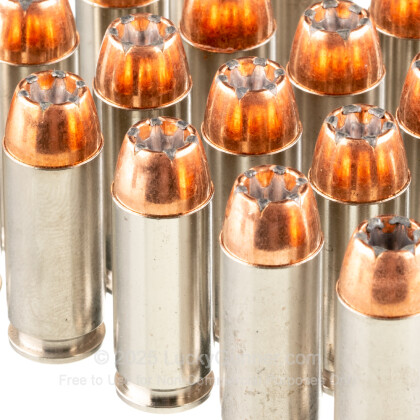 Large image of Underwood Full Power 10mm Auto Ammo For Sale - 180 Grain JHP Ammunition in Stock by Underwood Loaded with Speer Gold Dot Bullets - 20 Rounds