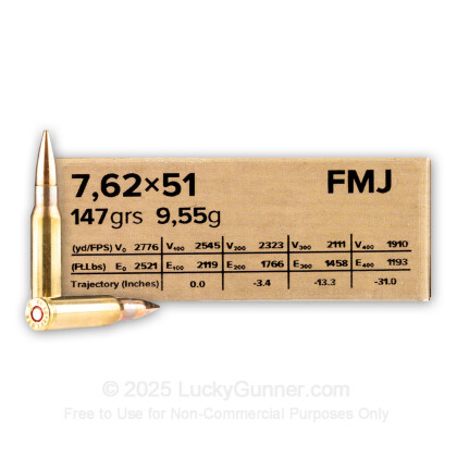 Image 1 of Sellier & Bellot .308 (7.62X51) Ammo