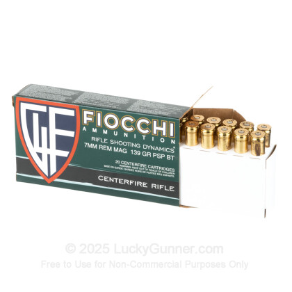 Image 3 of Fiocchi 7mm Remington Magnum Ammo