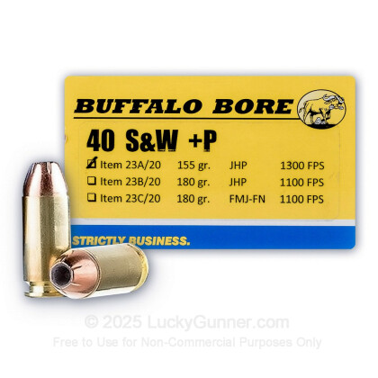 Image 1 of Buffalo Bore .40 S&W (Smith & Wesson) Ammo