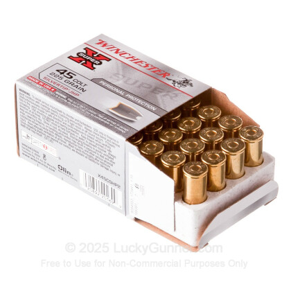 Large image of 45 Long Colt Ammo - 225 gr JHP - Winchester Silvertip Super-X Ammunition - 20 Rounds