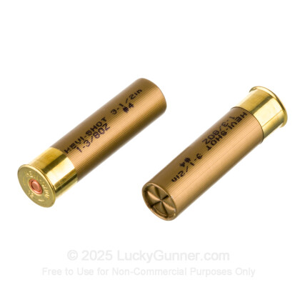 Large image of Premium 12 Gauge Ammo For Sale - 3-1/2” 1-3/8oz. #4 Shot Ammunition in Stock by Hevi-Shot Duck - 10 Rounds