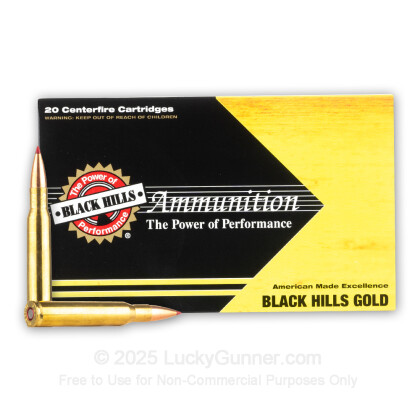 Large image of Premium 30-06 Ammo For Sale - 155 Grain ELD Match Ammunition in Stock by Black Hills Gold - 20 Rounds