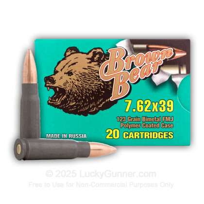 Image 2 of Brown Bear 7.62X39 Ammo
