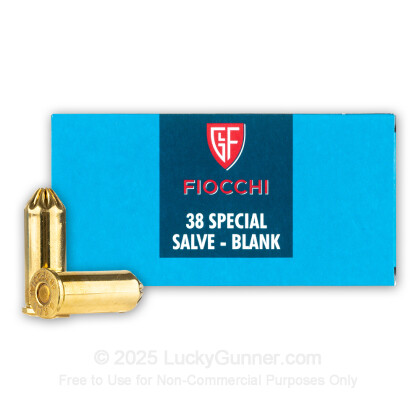 Large image of Cheap 38 Special Ammo For Sale - Blank Ammunition in Stock by Fiocchi - 50 Rounds