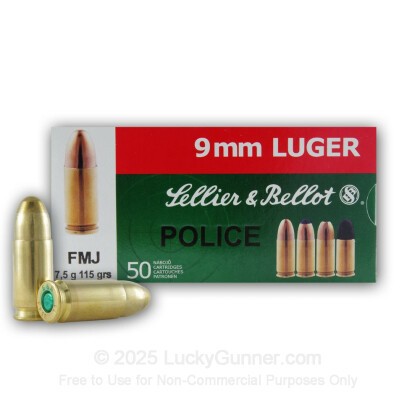Image 1 of Sellier & Bellot 9mm Luger (9x19) Ammo