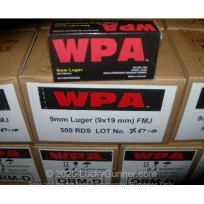 Image 2 of Wolf 9mm Luger (9x19) Ammo