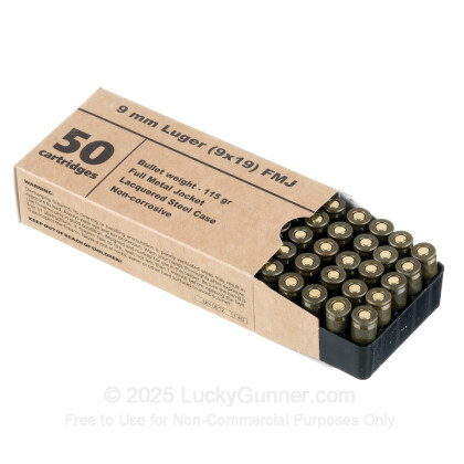 Image 1 of Barnaul 9mm Luger (9x19) Ammo