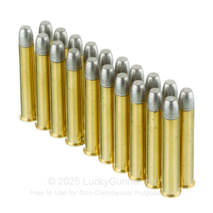 Large image of Premium 38-55 Win Ammo For Sale - 255 Grain LFN Ammunition in Stock by Black Hills Cowboy Action - 20 Rounds