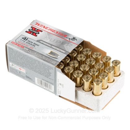 Large image of Premium 41 Remington Mag Ammo For Sale - 175 Grain Silvertip JHP Ammunition in Stock by Winchester Super-X - 20 Rounds