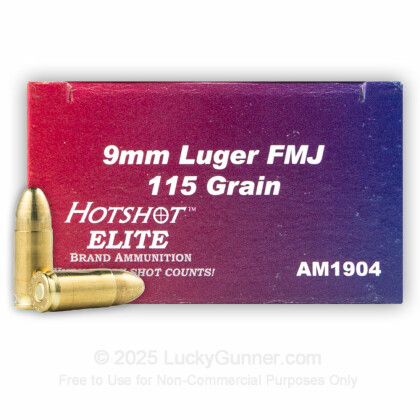 Image 1 of Hotshot Ammunition 9mm Luger (9x19) Ammo