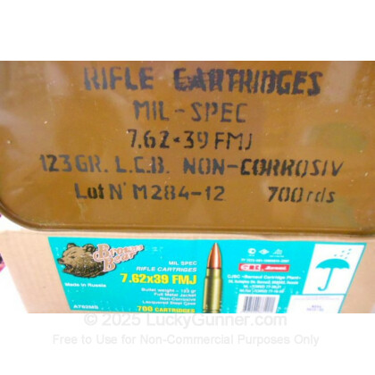 Image 2 of Brown Bear 7.62X39 Ammo