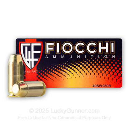 Large image of Bulk 40 S&W Ammo For Sale - 165 Grain FMJ Ammunition in Stock by Fiocchi - 1000 Rounds