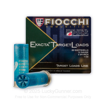 Large image of Bulk 12 Gauge Ammo For Sale - 2-3/4" 1 oz. #7-1/2 Shot Target Ammunition in Stock by Fiocchi SUPER CRUSHER - 250 Rounds
