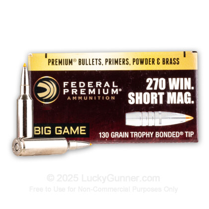 Image 2 of Federal .270 Winchester Short Magnum Ammo