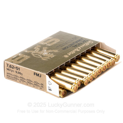 Large image of Bulk 7.62x51 Ammo For Sale - 147 Grain FMJ Ammunition in Stock by Sellier & Bellot - 600 Rounds