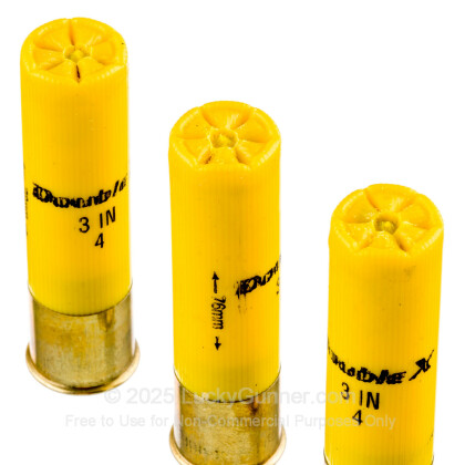 Large image of Premium 20 Gauge Ammo For Sale - 3" 1-1/4 oz. #4 Shot Ammunition in Stock by Winchester Double-X - 10 Rounds