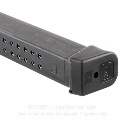 Large image of Premium 9mm Luger Magazine For Sale - 33 Round 9mm Luger Magazine in Stock by Glock for 9mm Glocks - 1 Magazine