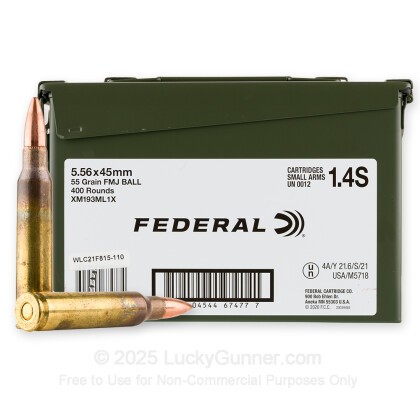 Image 1 of Federal 5.56x45mm Ammo