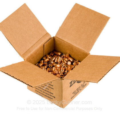 Large image of Premium 38 Super (.356") Bullets for Sale - 125 Grain JHP Bullets in Stock by Zero Bullets - 500 Projectiles