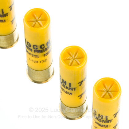 Large image of Premium 20 Gauge Ammo For Sale - 3” 1-1/4oz. #7.5 Shot Ammunition in Stock by Fiocchi Golden Pheasant - 25 Rounds