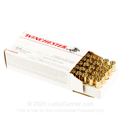 Large image of Bulk 44 Magnum Ammo For Sale - 240 gr JSP Winchester Ammunition In Stock - 500 Rounds