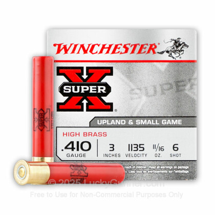Large image of Cheap 410 Gauge Winchester Super-X 3" #6 Shot Ammo For Sale At Lucky Gunner