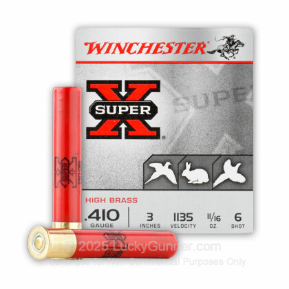 Large image of Cheap 410 Gauge Winchester Super-X 3" #6 Shot Ammo For Sale At Lucky Gunner