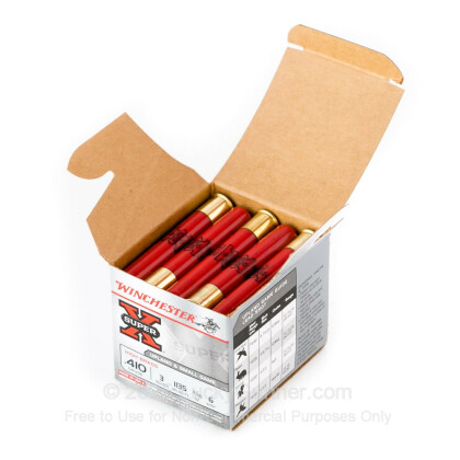 Large image of Cheap 410 Gauge Winchester Super-X 3" #6 Shot Ammo For Sale At Lucky Gunner