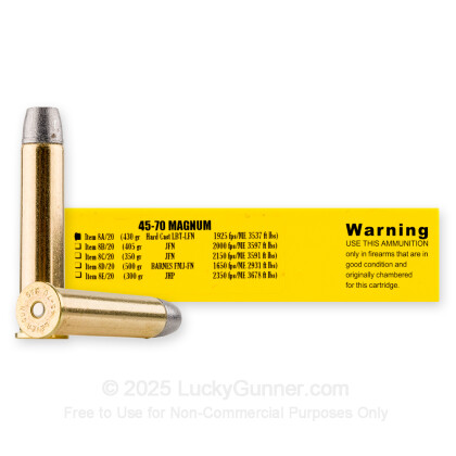 Image 1 of Buffalo Bore 45-70 Ammo