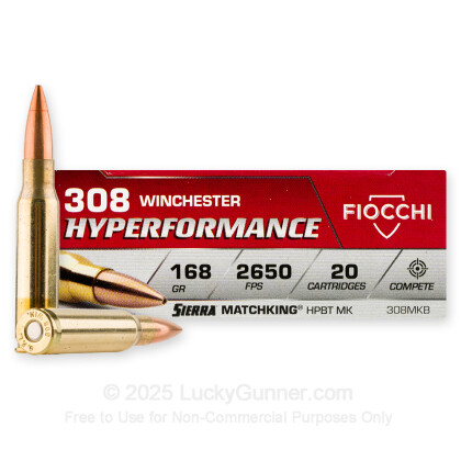 Image 1 of Fiocchi .308 (7.62X51) Ammo
