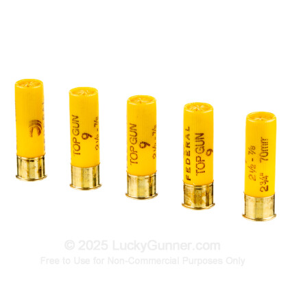 Large image of 20 Gauge Ammo - 2-3/4" Lead Shot Target shells - 7/8 oz - #9 - Federal Top Gun - 250 Rounds