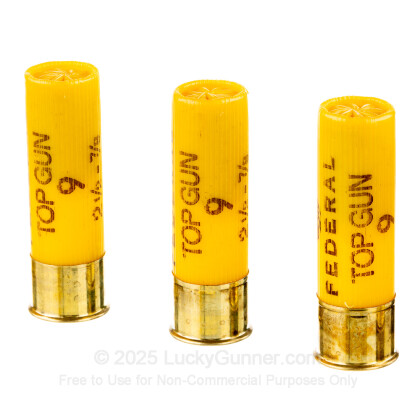 Large image of 20 Gauge Ammo - 2-3/4" Lead Shot Target shells - 7/8 oz - #9 - Federal Top Gun - 250 Rounds