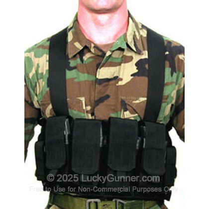 Large image of Chest Pouch - Magazine Carrier - M16/M4 - Blackhawk - Black For Sale