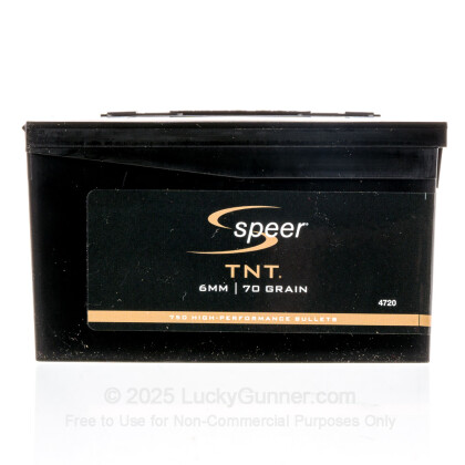 Large image of Bulk 243 Win (.243) Bullets for Sale - 70 Grain HP Bullets in Stock by Speer - 750