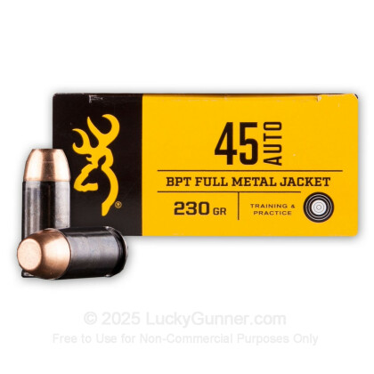 Large image of Cheap 45 ACP Ammo For Sale - 230 Grain FMJ Ammunition in Stock by Browning BXP - 50 Rounds