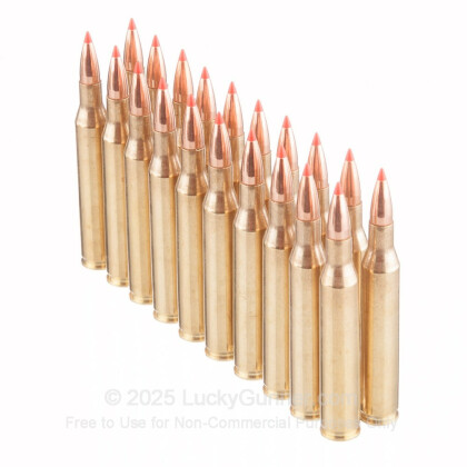 Large image of Premium 25-06 Rem Ammo For Sale - 117 Grain Hornady SST Ammunition in Stock by Black Hills Gold - 20 Rounds