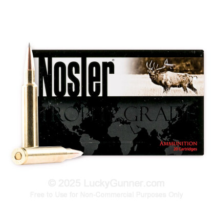 Image 2 of Nosler Ammunition 280 Ackley Improved Ammo
